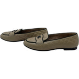 シャネル CHANEL ココマークマトラッセローファー G33861 ベージュ レザー レディース ローファー