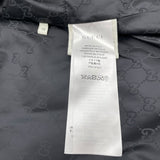 グッチ GUCCI レザーワッペンダウンジャケット 429854 ブラック ナイロン レディース ダウンジャケット