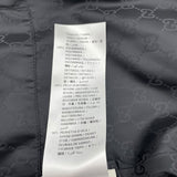 グッチ GUCCI レザーワッペンダウンジャケット 429854 ブラック ナイロン レディース ダウンジャケット
