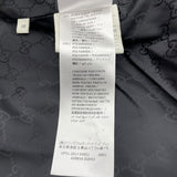 グッチ GUCCI レザーワッペンダウンジャケット 429854 ブラック ナイロン レディース ダウンジャケット