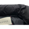 グッチ GUCCI レザーワッペンダウンジャケット 429854 ブラック ナイロン レディース ダウンジャケット