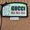 グッチ GUCCI HAHAHA GGロゴニットカーディガン 721797 ブラウン ウール メンズ カーディガン