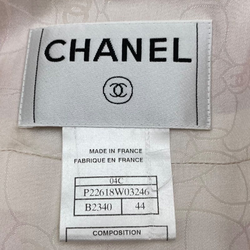 シャネル CHANEL ココマークツイードロングコート P22618 ピンク  