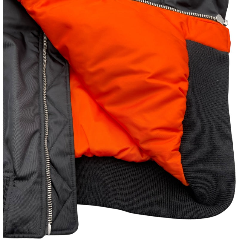 プラダ PRADA トライアングルロゴボンバージャケット SGB903 ブラック