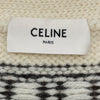 セリーヌ CELINE ノルディックデザインニットカーディガン 2A90Q107O アイボリー ウール メンズ カーディガン