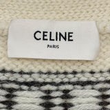 セリーヌ CELINE ノルディックデザインニットカーディガン 2A90Q107O アイボリー ウール メンズ カーディガン