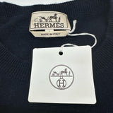 エルメス HERMES カシミアニットセーター ネイビー カシミヤ メンズ セーター