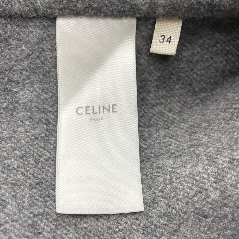 セリーヌ CELINE カシミヤスタンダードカラーコート 2M4276700 グレー  