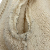 クリスチャン・ディオール Christian Dior BEE刺繍ボアジャケット 154V05AM114 アイボリー ウール レディース その他アウター