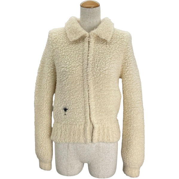 クリスチャン・ディオール Christian Dior BEE刺繍ボアジャケット  