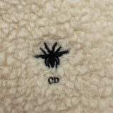 クリスチャン・ディオール Christian Dior BEE刺繍ボアジャケット 154V05AM114 アイボリー ウール レディース その他アウター