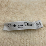 クリスチャン・ディオール Christian Dior BEE刺繍ボアジャケット 154V05AM114 アイボリー ウール レディース その他アウター