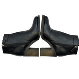 シャネル CHANEL ココマークターンロックショートブーツ G31285 ブラック レザー レディース ブーツ