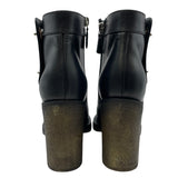 シャネル CHANEL ココマークターンロックショートブーツ G31285 ブラック レザー レディース ブーツ