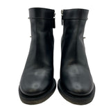 シャネル CHANEL ココマークターンロックショートブーツ G31285 ブラック レザー レディース ブーツ