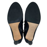 シャネル CHANEL パール装飾ヒールブーツ G32924 ブラック レザー レディース ブーツ