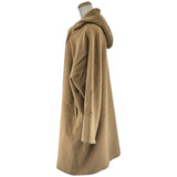 マックスマーラ Max Mara カシミヤ混フーデッドコート キャラメル ウール レディース ダッフルコート