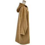マックスマーラ Max Mara カシミヤ混フーデッドコート キャラメル ウール レディース ダッフルコート