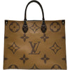 ルイ・ヴィトン LOUIS VUITTON オンザゴーGM M44576 ブラウン モノグラム・ジャイアント・リバース レディース トートバッグ