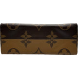 ルイ・ヴィトン LOUIS VUITTON オンザゴーGM M44576 ブラウン モノグラム・ジャイアント・リバース レディース トートバッグ