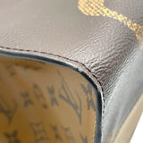 ルイ・ヴィトン LOUIS VUITTON オンザゴーMM M44576 ブラウン モノグラム・ジャイアント・リバース レディース トートバッグ