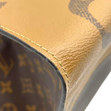 ルイ・ヴィトン LOUIS VUITTON オンザゴーMM M44576 ブラウン モノグラム・ジャイアント・リバース レディース トートバッグ