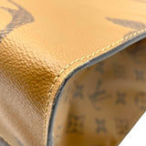 ルイ・ヴィトン LOUIS VUITTON オンザゴーMM M44576 ブラウン モノグラム・ジャイアント・リバース レディース トートバッグ