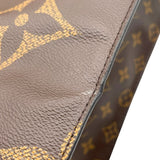 ルイ・ヴィトン LOUIS VUITTON オンザゴーMM M44576 ブラウン モノグラム・ジャイアント・リバース レディース トートバッグ