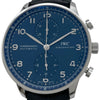 インターナショナルウォッチカンパニー IWC ポルトギーゼ クロノグラフ IW371491 ブルー SS 自動巻き メンズ 腕時計