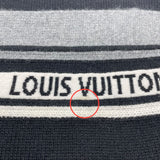 ルイ・ヴィトン LOUIS VUITTON ロゴカシミヤニットセーター FILK01 ブラック カシミヤ レディース セーター