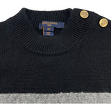 ルイ・ヴィトン LOUIS VUITTON ロゴカシミヤニットセーター FILK01 ブラック カシミヤ レディース セーター