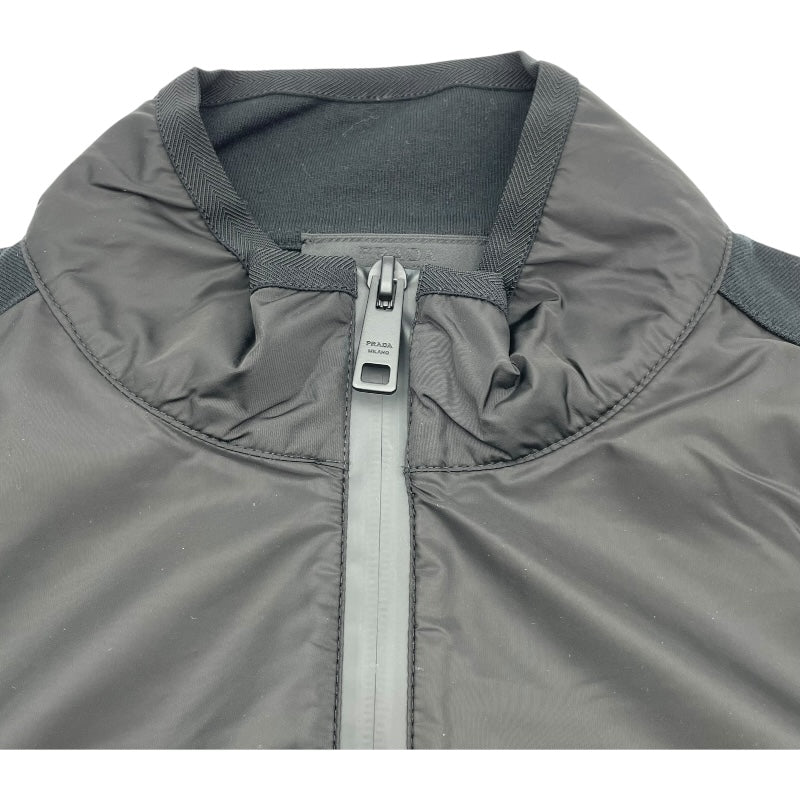 プラダ PRADA ナイロンジップアップジャケット SJC567 ブラック