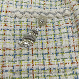 シャネル CHANEL ビジュー装飾ツイードジャケット P78813 マルチカラー ツイード レディース その他アウター