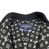 ルイ・ヴィトン LOUIS VUITTON 裏地モノグラムブルゾンロングコート FSCO44 ブラック ウール レディース その他アウター