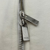 クリスチャン・ディオール Christian Dior ロゴ刺繍ジップアップパーカー 293J650A0531 ホワイト コットン メンズ パーカー