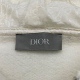クリスチャン・ディオール Christian Dior ロゴ刺繍ジップアップパーカー 293J650A0531 ホワイト コットン メンズ パーカー