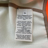 エルメス HERMES JUNGLE LOVE ツイルレーヌ切替ジャケット 2H2816DR ベージュ/アイボリー/蛍光オレンジ シルク レディース その他アウター