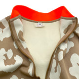 エルメス HERMES JUNGLE LOVE ツイルレーヌ切替ジャケット 2H2816DR ベージュ/アイボリー/蛍光オレンジ シルク レディース その他アウター