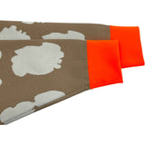 エルメス HERMES JUNGLE LOVE ツイルレーヌ切替ジャケット 2H2816DR ベージュ/アイボリー/蛍光オレンジ シルク レディース その他アウター