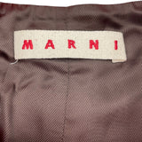 マルニ MARNI ノーカラーコート レッド ウール レディース その他アウター