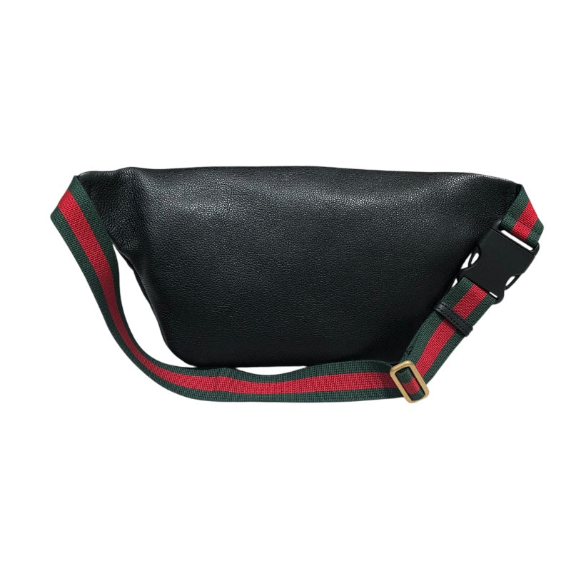 GUCCI ロゴプリント ショルダーバッグ ブラック　493869 GUCCI 493869 Gucci Print Waist Pouch Bum Bag Fanny sherry line