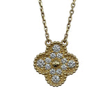 ヴァンクリーフ＆アーペル Van Cleef & Arpels ヴィンテージアルハンブラネックレス ゴールド Au750 ジュエリー