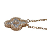 ヴァンクリーフ＆アーペル Van Cleef & Arpels ヴィンテージアルハンブラネックレス ピンクゴールド Au750 ジュエリー