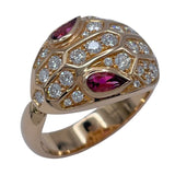 ブルガリ BVLGARI セルペンティリング ピンクゴールド Au750 ジュエリー