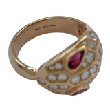 ブルガリ BVLGARI セルペンティリング ピンクゴールド Au750 ジュエリー