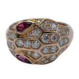 ブルガリ BVLGARI セルペンティリング ピンクゴールド Au750 ジュエリー