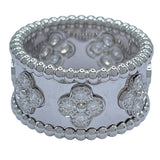 ヴァンクリーフ＆アーペル Van Cleef & Arpels ペルレクローバーリング ホワイトゴールド Au750 ジュエリー