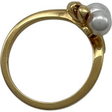ミキモト MIKIMOTO パールリング イエローゴールド K18 ダイヤモンド ジュエリー