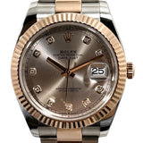 ロレックス ROLEX デイトジャスト41 サンダスト 126331G サンダスト PG/SS メンズ 腕時計
