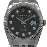 ロレックス ROLEX デイトジャスト36 ホリコン 116234G ブラック WG/SS 自動巻き ユニセックス 腕時計